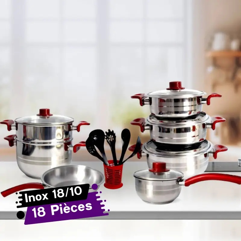 Service Royal COOK 18 Pièces Inox 18/10 🍲